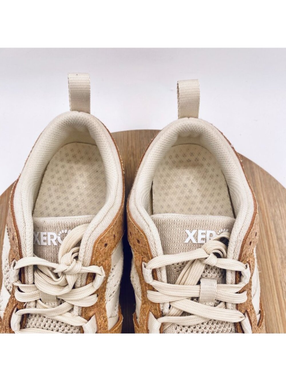 Xero Barefoot Shoes Mens 9 Beige Mesh Zero Drop Zelen Sneakers Minimalist - Picture 4 of 10